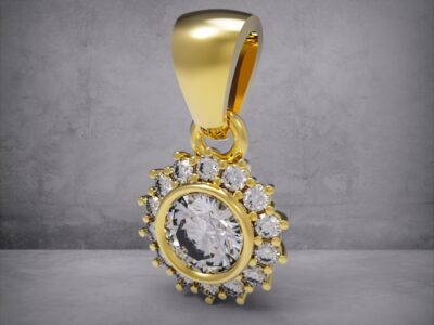 3D модель • кулон • «Коло сяйва» • Артикул: PN-031