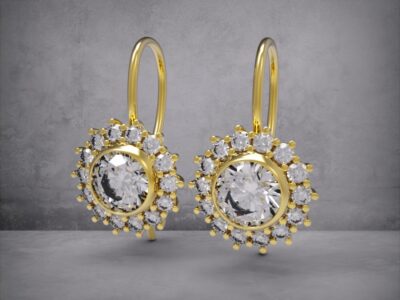 3D модель • сережки • «Halo Classic» • Артикул: SR-064