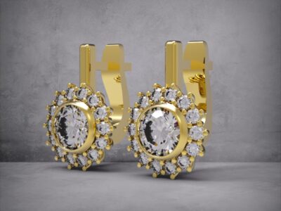 3D модель • сережки • «Коло Мерехтіння» • Артикул: SR-061