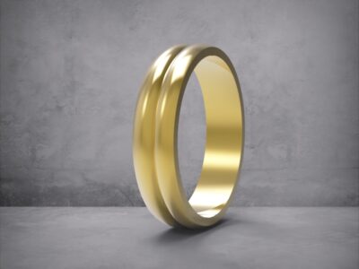 3D модель • обручка • «Подвійна Хвиля» • Артикул: OB-061