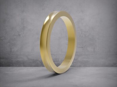 3D модель • обручка • “Сучасна гладка 3 мм” • Артикул: OB-060