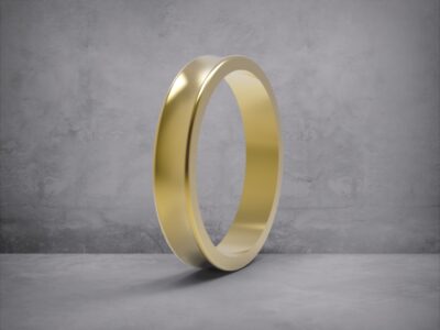 3D модель • обручка • “Сучасна гладка 4 мм” • Артикул: OB-059