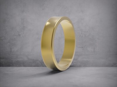 3D модель • обручка • “Сучасна гладка 5 мм” • Артикул: OB-058
