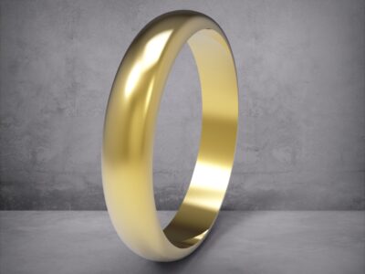 3D модель • обручка • “Nova Smooth Mini” • Артикул: OB-065