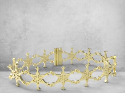 3D модель • Браслет «Танець Сніжинок» • Артикул: BR-006