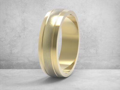 3D модель • обручка • «Двійна Лінія» • Артикул: OB-045