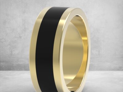 3D модель • обручка • “Чорна Грація” • Артикул: OB-048