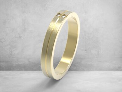 3D модель • обручка • „Лінія Гармонії“ • Артикул: OB-055