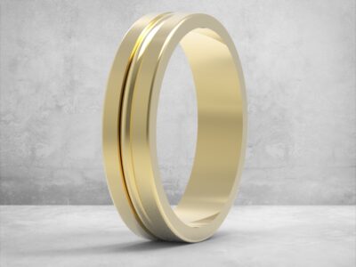 3D модель • обручка • «Струм часу» • Артикул: OB-019