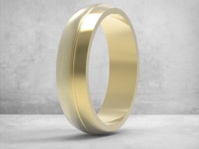 3D модель • обручка • «Елегантний Контраст» • Артикул: OB-020