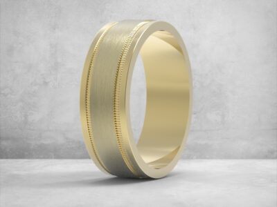 3D модель • обручка • «Milgrain Classic» • Артикул: OB-032