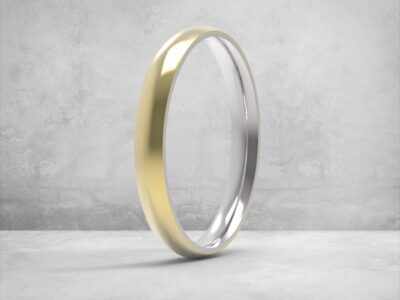 3D модель • обручка • «Контрастна Класика 3 мм» • Артикул: OB-036