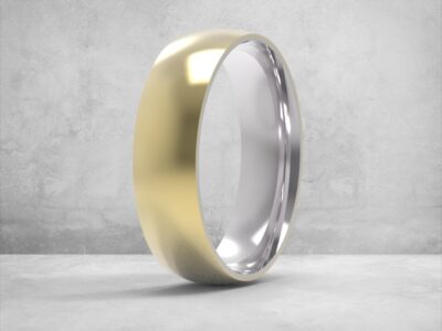 3D модель • обручка • «Контрастна Класика 6 мм» • Артикул: OB-037