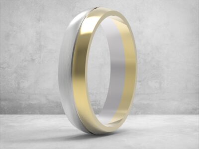 3D модель • обручка • «Дуо Контраст» • Артикул: OB-040