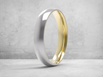 3D модель • обручка • «Контрастна Класика 4 мм» • Артикул: OB-039