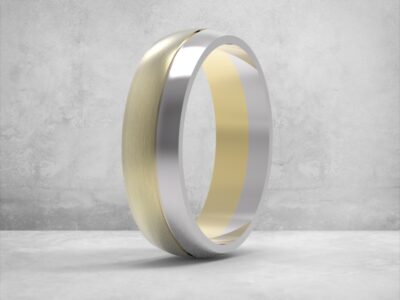 3D модель • обручка • «Дуо Контраст» • Артикул: OB-041