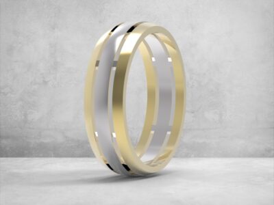 3D модель • обручка • «Гармонія Трьох» • Артикул: OB-006