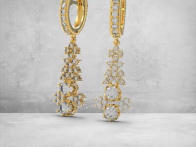 3D модель • сережки • «Кришталева вежа» • Артикул: SR-060