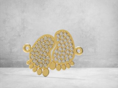 3D модель • кулон • «Дитячі ніжки щастя» • Артикул: PN-043