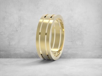 3D модель • обручка • «Монолінія» • Артикул: OB-012