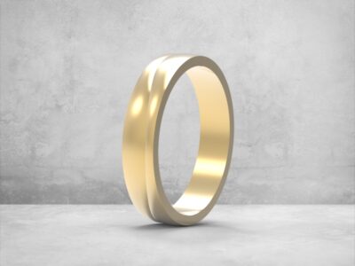 3D модель • обручка • «М’яка Хвиля» • Артикул: OB-009