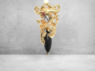 3D модель • Кулон «Темна Медуза» • Артикул: PN-025