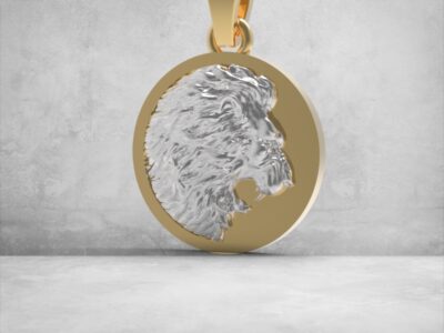 3D модель • кулон-медальйон • «Лев» • Артикул: PN-027
