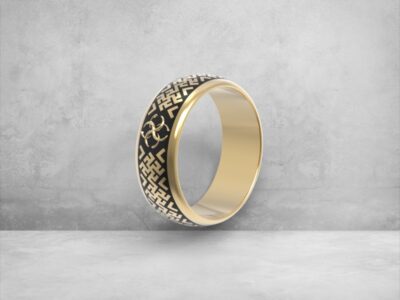 3D модель • обручка • «Лабіринт долі» • Артикул: OB-001