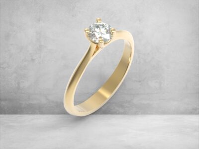 3D модель • кільце • «Класика сяйва» • Артикул: PN-049