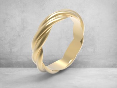 3D модель • обручка • «Сплетена Гармонія» • Артикул: OB-002