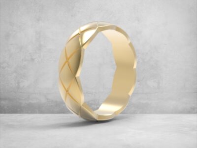 3D модель • обручка • «Коса Грація • Широка» • Артикул: OB-005