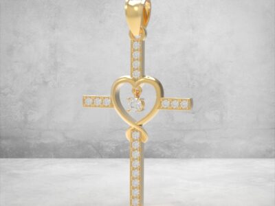 3D модель • Хрест • “Серце Віри” • Артикул: XR-002