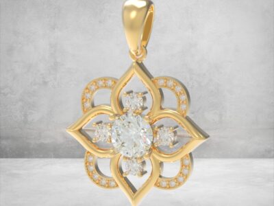 3D модель • Кулон «Квітка Світла» • Артикул: PN-006