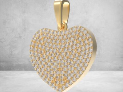 3D модель • Кулон «Серце-Сяйво» • Артикул: PD-007