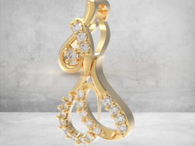 3D модель • Кулон «Вишукана Лінія» • Артикул: PN-013