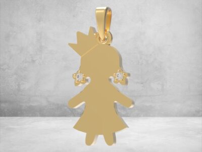 3D модель • Кулон «Маленька Принцеса» • Артикул: PN-010