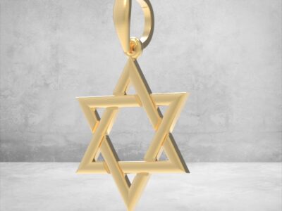 3D модель • Кулон «Зірка Давида» • Артикул: PN-018