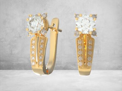 3D модель • сережки • «Королівська Симфонія» • Артикул: SR-056