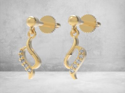 3D модель • сережки • „WaveLight“ • Артикул: SR-057