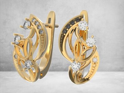 3D модель • сережки • «Ажурна Казка» • Артикул: SR-058