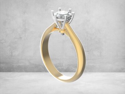 3D модель • помолвочне кільце • “Вірність сяйва” • Артикул: PN-044