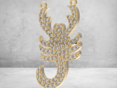 3D модель • кулон • «Скорпіон сяйва» • Артикул: PN-032